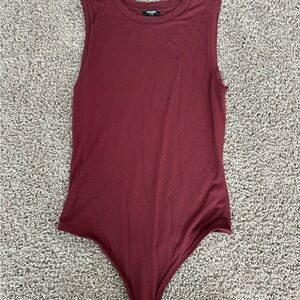 Express Maroon Kids Bodysuit